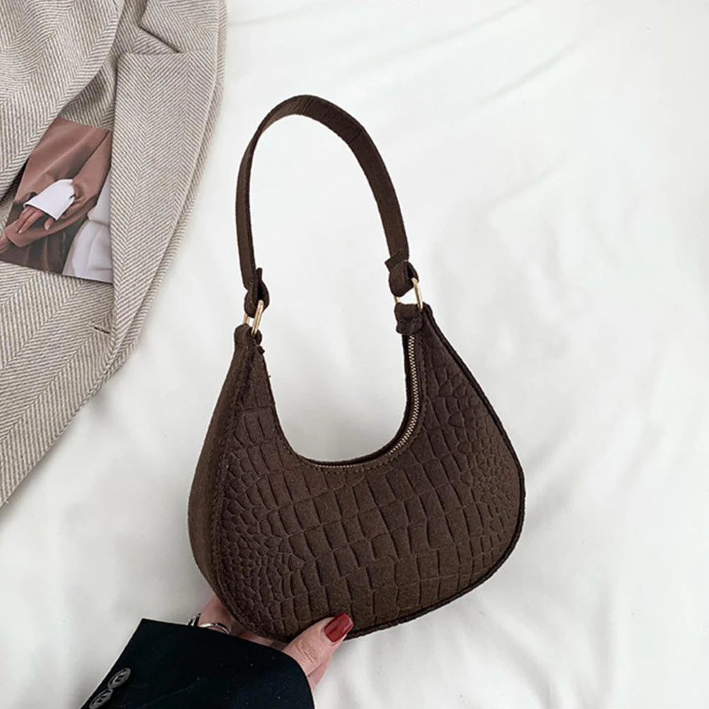 Fashion Felt Cloth Pattern Shoulder Bags