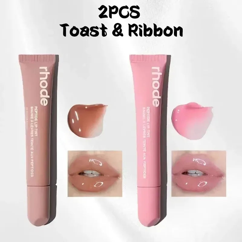 New Lip Balm Phone Case Lip Gloss Long-lasting Moisturizing Liquid Lipstick Toast Espresso Raspberry jelly Transparent Lip Glaze