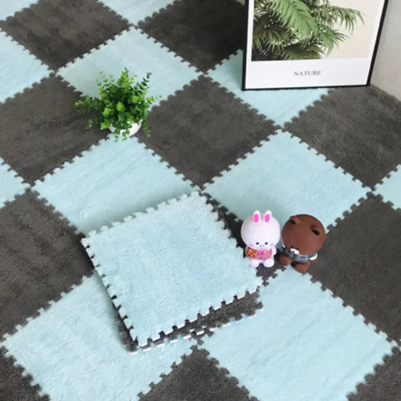 30*30CM Soft Plush Children Kids Rug