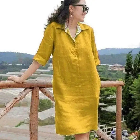 Amazon Southeast Asia Loose-fit Solid Color Dress