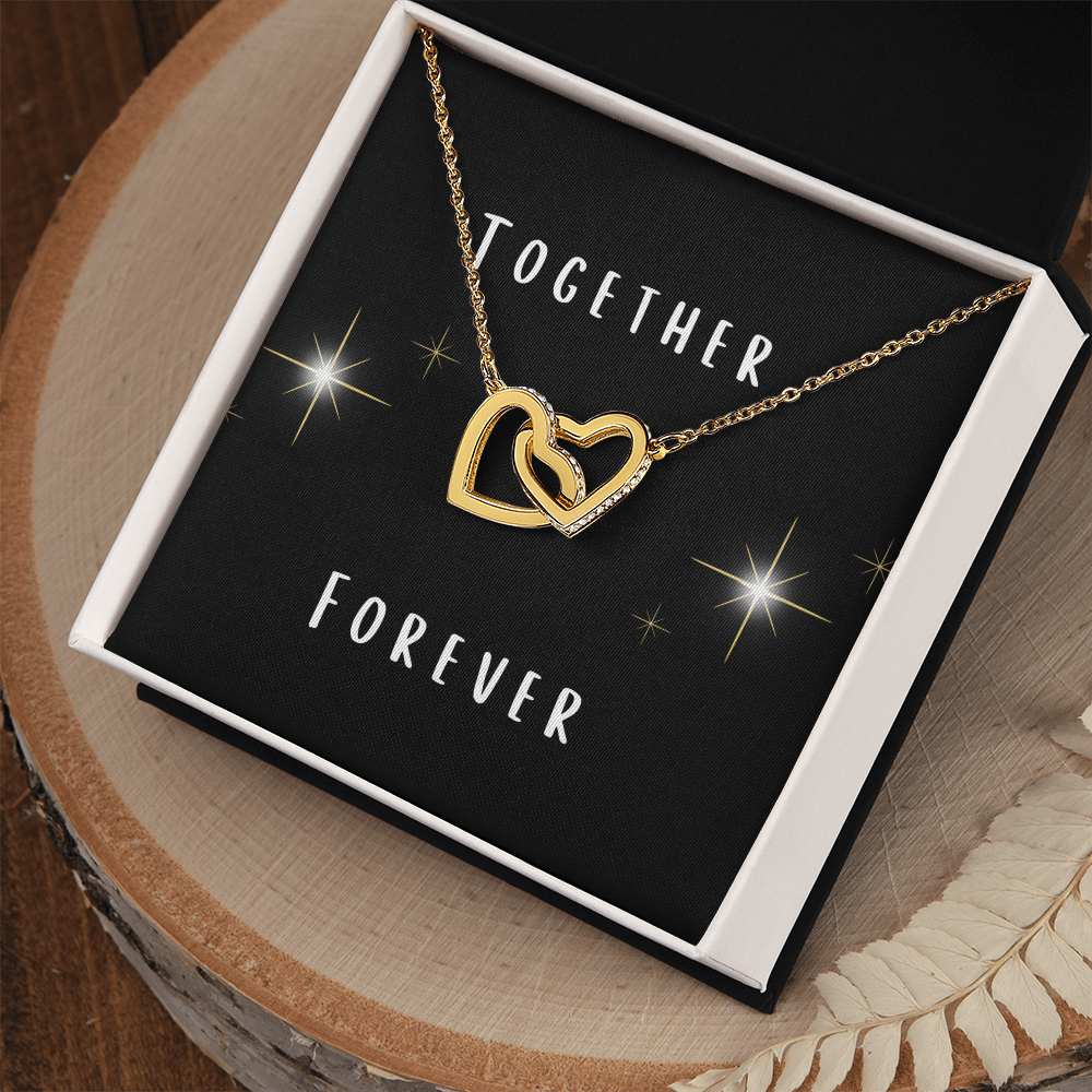 Together Forever Interlocking Hearts Necklace