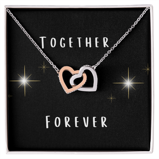 Together Forever Interlocking Hearts Necklace