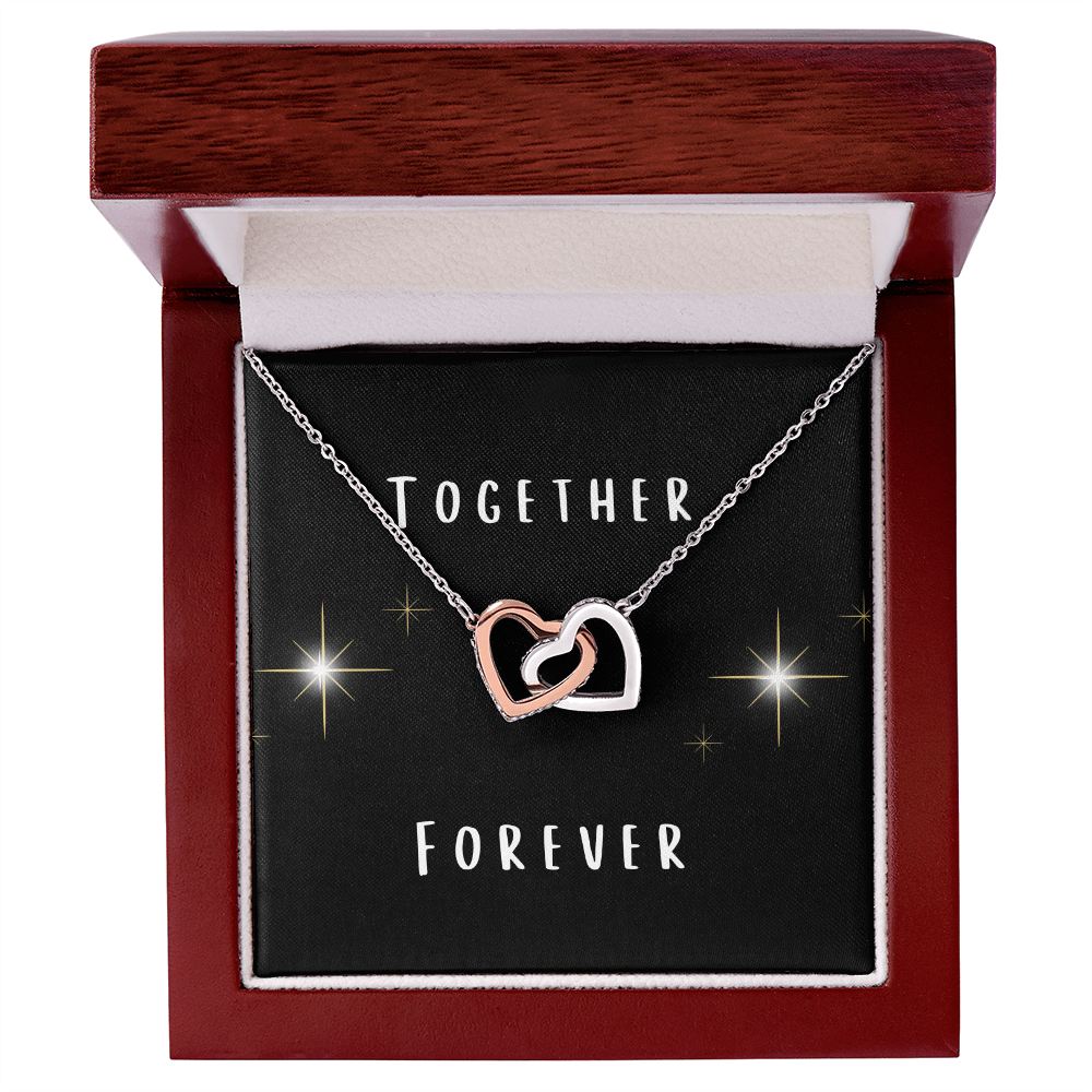 Together Forever Interlocking Hearts Necklace