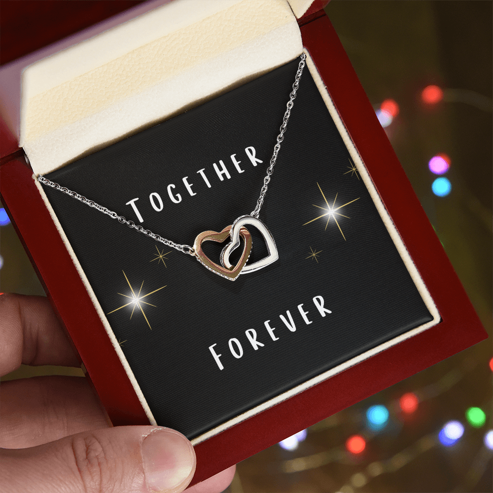 Together Forever Interlocking Hearts Necklace