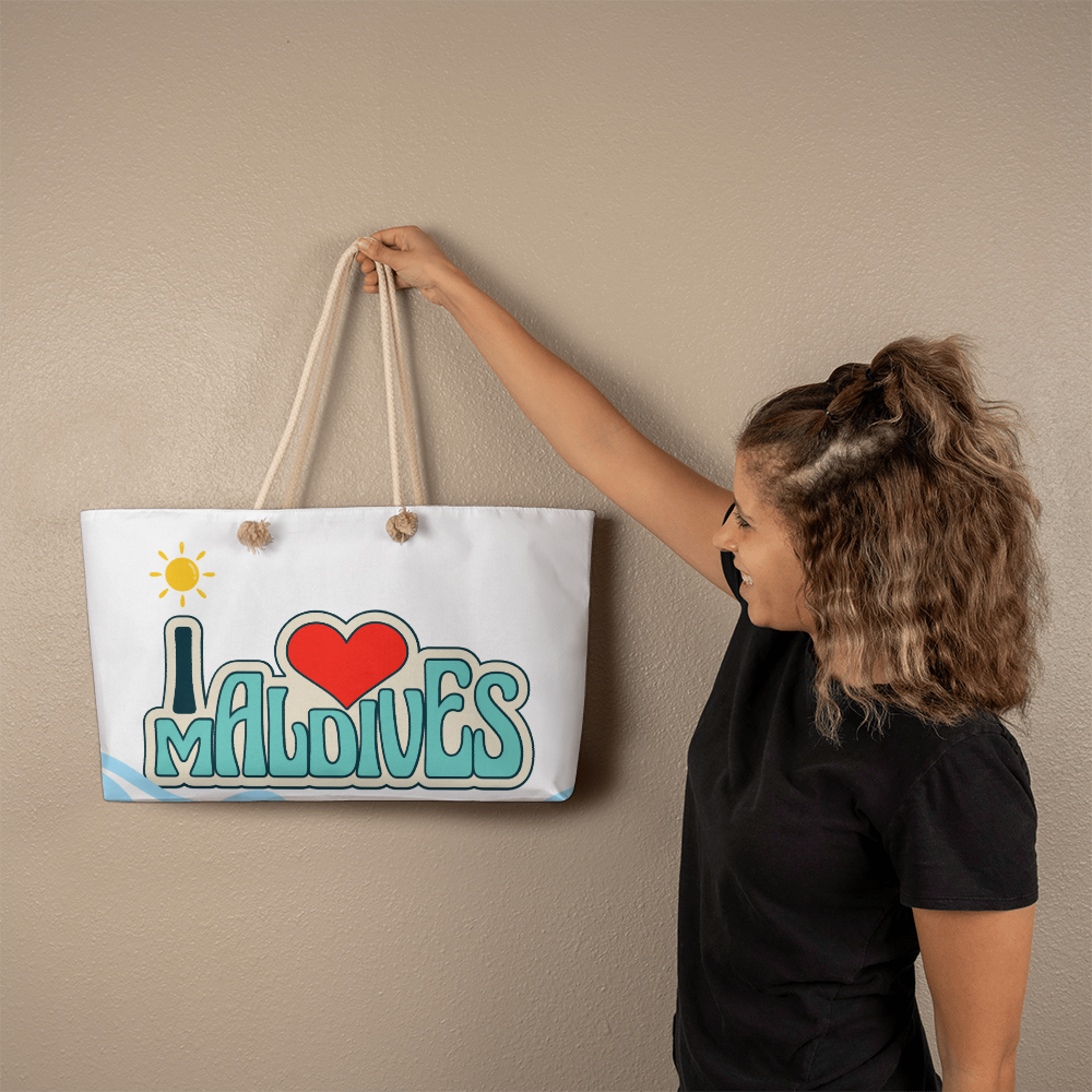 I love Maldives Tote Bag