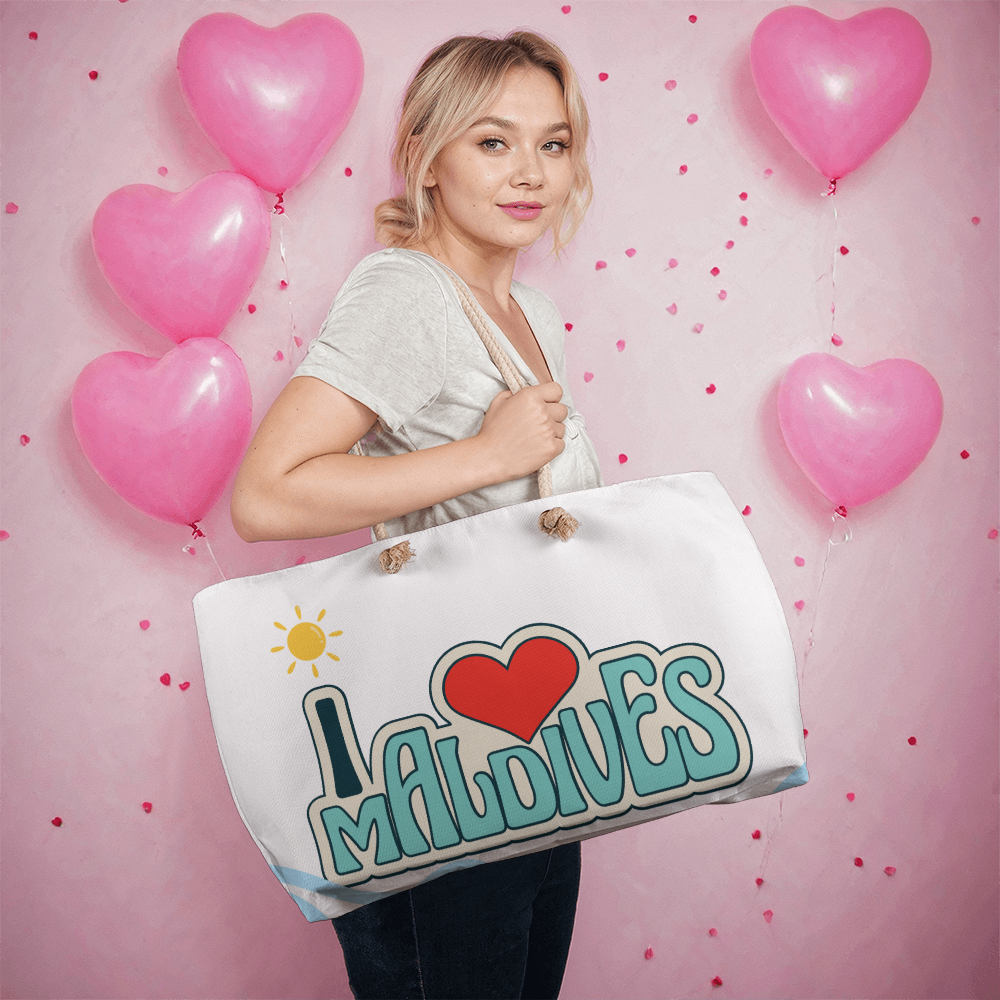 I love Maldives Tote Bag